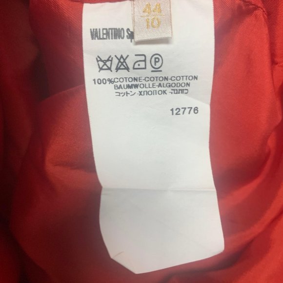 Valentino V-Neck Knee Length Dress - Picture 6 of 7